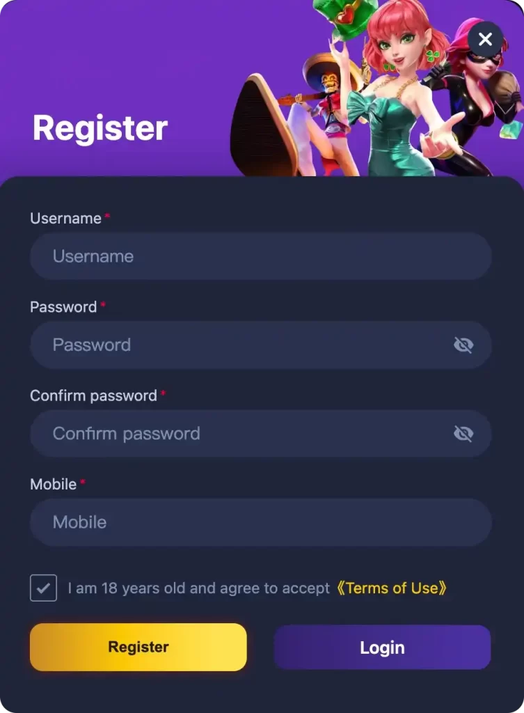 Register at bet100